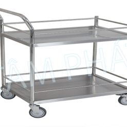 Xe đẩy hàng phòng thí nghiệm 2 tầng XDH001-TP
