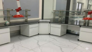 bàn thí nghiệm áp tường
