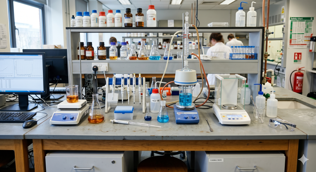 Bàn thí nghiệm trung tâm – Giải pháp tối ưu cho phòng lab hiện đại 1 Gemini Generated Image dfohyudfohyudfoh